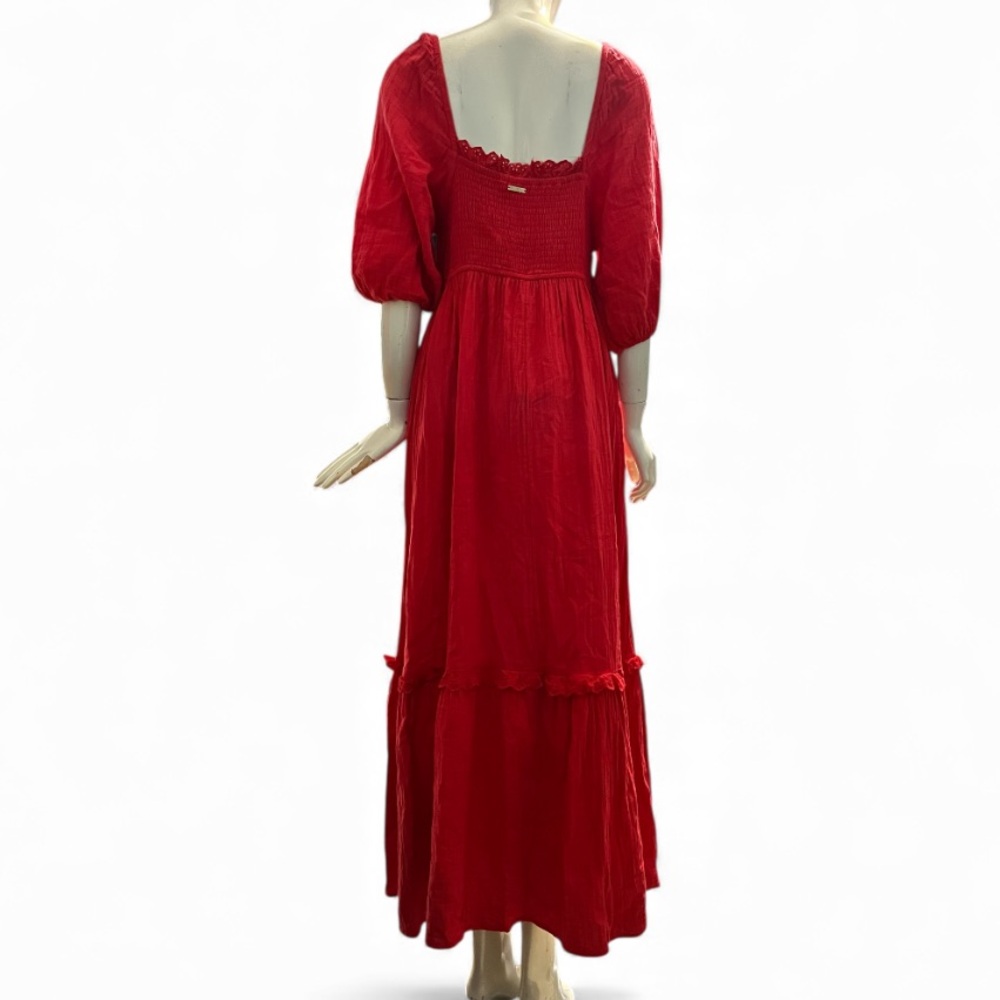 BILLABONG RED MAXI DRESS - Picture 3 of 7